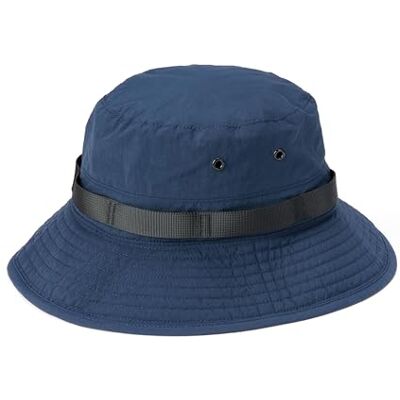 Amazon Herren Outdoor-Sonnenhut mit Breiter Krempe aus Gewaschenem Nylon, Marineblau, L-XL Amazon Herren Outdoor-Sonnenhut mit Breiter Krempe aus Gewaschenem Nylon, Marineblau, L-XL