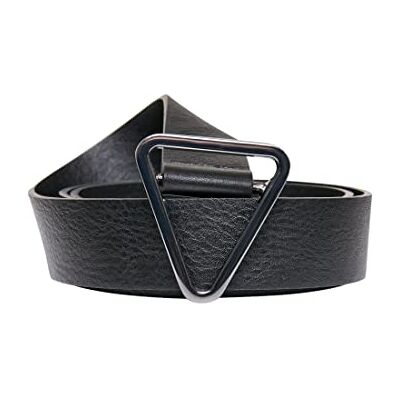 Urban Classics Unisex Gürtel Synthetic Leather Triangle Buckle Belt black L/XL Urban Classics Unisex Gürtel Synthetic Leather Triangle Buckle Belt black L/XL