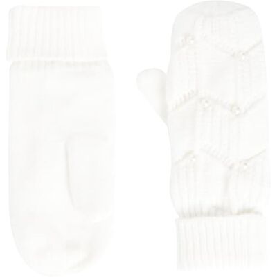 PIECES Damen PCJAZMIN Mittens BC Fäustlinge, Cloud Dancer, ONE Size PIECES Damen PCJAZMIN Mittens BC Fäustlinge, Cloud Dancer, ONE Size