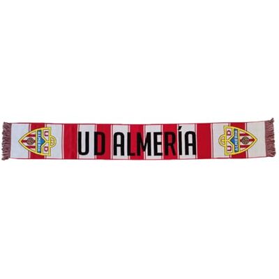 Almeria CF UD Almeria Vertikaler Schal mit schwarzen Buchstaben Almeria CF UD Almeria Vertikaler Schal mit schwarzen Buchstaben