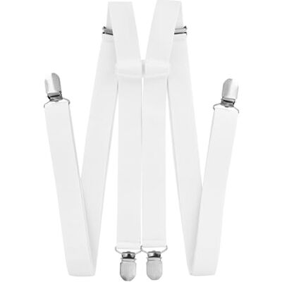 axy Hosenträger für Herren breit 2,5 cm in H-Form mit 4 Hosenträger Clips extra stark längenverstellbar axy Hosenträger für Herren breit 2,5 cm in H-Form mit 4 Hosenträger Clips extra stark längenverstellbar