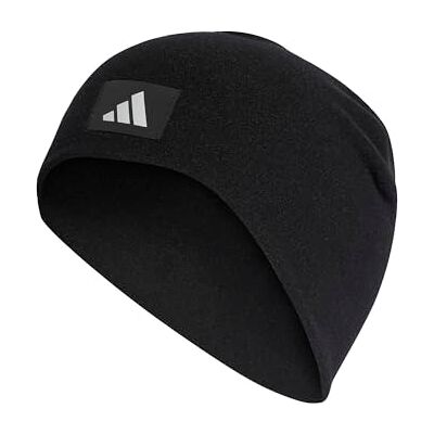 Adidas Unisex Fleece Beanie Hat, Black, M-L Adidas Unisex Fleece Beanie Hat, Black, M-L