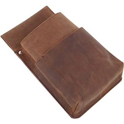 ALASSIO 42195 Gürteltasche für Kellnerbörsen, Holster für Kellner-Portemonnaie aus Echt Leder, Tasche für Münzbörse, Halter für Geldbörse im Service, Halfter ca. 22 x 14 x 4 cm, braun ALASSIO 42195 Gürteltasche für Kellnerbörsen, Holster für Kellner-Portemonnaie aus Echt Leder, Tasche für Münzbörse, Halter für Geldbörse im Service, Halfter ca. 22 x 14 x 4 cm, braun