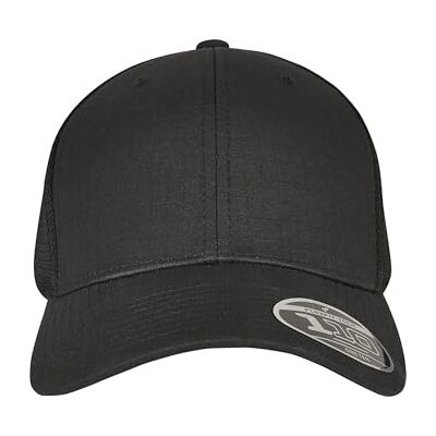 Flexfit Unisex 110 Ripstop Mesh Cap Black, one Size Flexfit Unisex 110 Ripstop Mesh Cap Black, one Size