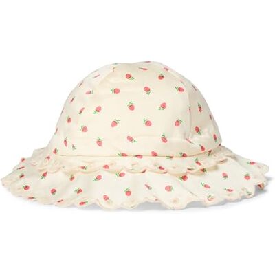 Amazon x Sofia Grainge Mädchen Baumwollhut, Elfenbein Rosa Klein Erdbeeren, L Amazon x Sofia Grainge Mädchen Baumwollhut, Elfenbein Rosa Klein Erdbeeren, L