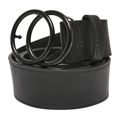 Urban Classics Unisex Gürtel Coloured Ring Buckle Belt black L/XL Urban Classics Unisex Gürtel Coloured Ring Buckle Belt black L/XL