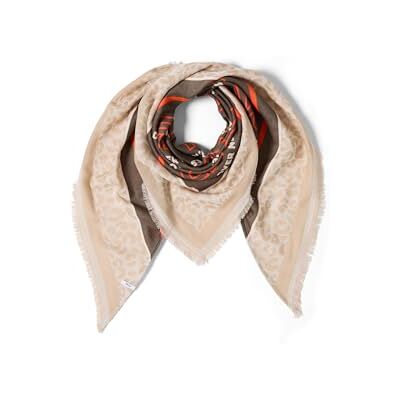 Cecil Patchwork Tuch mocha taupe A Cecil Patchwork Tuch mocha taupe A