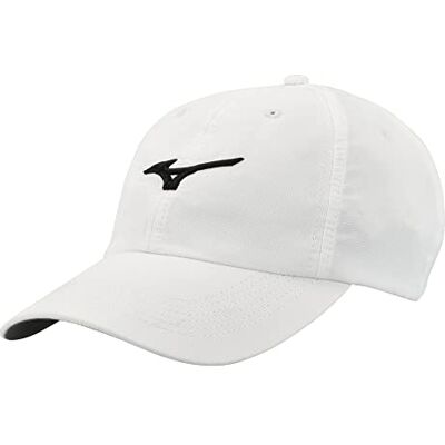 Mizuno Tour Adjustable Unisex Hat Hut, Weiß-Schwarz, Einheitsgröße Mizuno Tour Adjustable Unisex Hat Hut, Weiß-Schwarz, Einheitsgröße