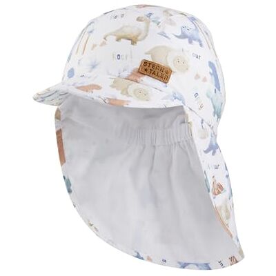 Sterntaler Schirmmütze Nacken Saurier Jungen Mütze aus Baumwolle UV-Schutz 50+ Sommermütze mit Nackenschutz Sonnenhut mit Futter aus Batist (Bio) Baby und Kinder Kopfbedeckung weiß, Größe 51 Sterntaler Schirmmütze Nacken Saurier Jungen Mütze aus Baumwolle UV-Schutz 50+ Sommermütze mit Nackenschutz Sonnenhut mit Futter aus Batist (Bio) Baby und Kinder Kopfbedeckung weiß, Größe 51