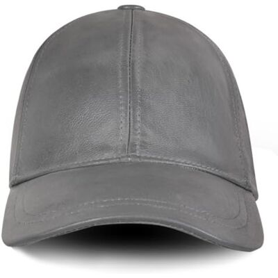 URBAN 5884 Lederhut Herren-Damen-Echtlederhut mit Visier, weiche Lederkappe, Unisex, Hellgrau URBAN 5884 Lederhut Herren-Damen-Echtlederhut mit Visier, weiche Lederkappe, Unisex, Hellgrau