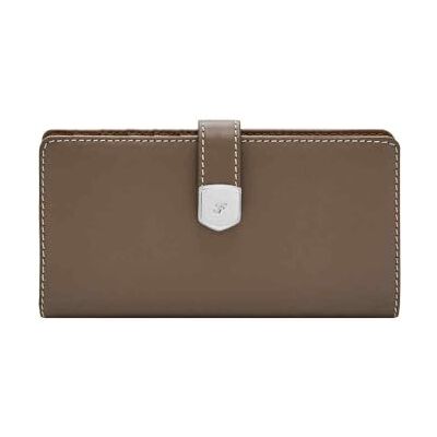 Fossil Lennox Leder oder Polyester Geldbörse für Damen Kaffeebraun 17.15 cm L x 1.91 cm W x 8.89 cm H Fossil Lennox Leder oder Polyester Geldbörse für Damen Kaffeebraun 17.15 cm L x 1.91 cm W x 8.89 cm H