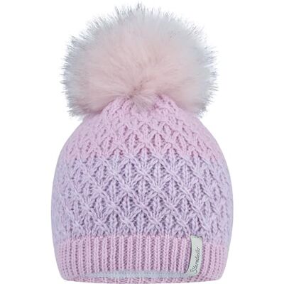 Sterntaler Strickmütze mit Kunstpelz-Pompon und Baumwollfleece-Futter – warme Wintermütze für Mädchen – Mütze für Baby und Kinder, perlrosa, Größe 45 Sterntaler Strickmütze mit Kunstpelz-Pompon und Baumwollfleece-Futter – warme Wintermütze für Mädchen – Mütze für Baby und Kinder, perlrosa, Größe 45