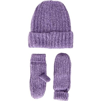 PIECES Baby Mädchen Lppyron Structured Tw Noos Bc Mütze und Handschuhe Set, Purple Rose/Detail:Set Hood+Mittens, 54-56 EU PIECES Baby Mädchen Lppyron Structured Tw Noos Bc Mütze und Handschuhe Set, Purple Rose/Detail:Set Hood+Mittens, 54-56 EU
