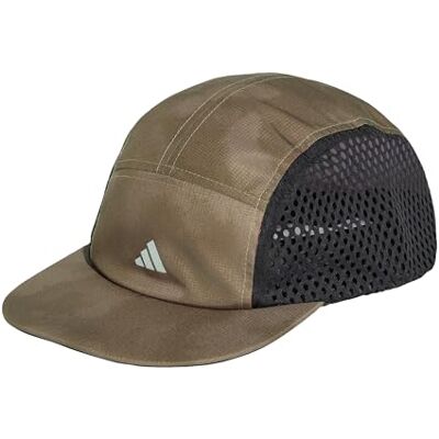 Adidas Unisex Running Graphic Hat, Khaki Six, S-M Adidas Unisex Running Graphic Hat, Khaki Six, S-M