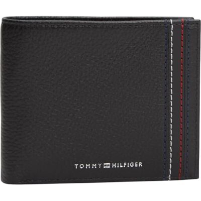 Tommy Hilfiger Herren Geldbeutel Central Coin aus Leder, Schwarz (Black), Einheitsgröße Tommy Hilfiger Herren Geldbeutel Central Coin aus Leder, Schwarz (Black), Einheitsgröße