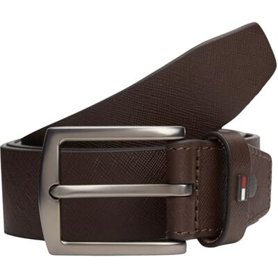 Tommy Hilfiger Herren Gürtel Denton 3,5 cm aus Leder, Braun (Coffee Bean), 80 cm Tommy Hilfiger Herren Gürtel Denton 3,5 cm aus Leder, Braun (Coffee Bean), 80 cm