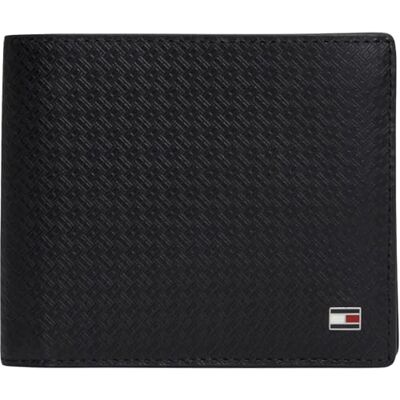Tommy Hilfiger Herren Geldbeutel Emboss and Coin aus Leder, Schwarz (Black), Einheitsgröße Tommy Hilfiger Herren Geldbeutel Emboss and Coin aus Leder, Schwarz (Black), Einheitsgröße