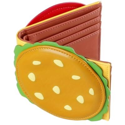 Generic Niedliche Burger-Geldbörse, RFID-blockierend, PU-Leder, Damen & Mädchen Burger Shaped Cute Wallet RFID Blocking Bifold Wallet PU Leather Purse for Women Girls Compact Design Card Holder Schwarz Generic Niedliche Burger-Geldbörse, RFID-blockierend, PU-Leder, Damen & Mädchen Burger Shaped Cute Wallet RFID Blocking Bifold Wallet PU Leather Purse for Women Girls Compact Design Card Holder Schwarz