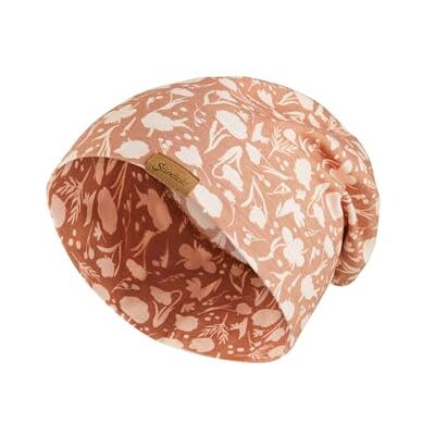 Sterntaler Beanie floral Modische Baby Mütze aus Flammgarn Jersey mit Allover Druck Mädchen UV-Schutz 50+ Beanie Mütze variabel tragbar Baby und Kinder Übergangsmütze, lichtbraun, Größe 49 Sterntaler Beanie floral Modische Baby Mütze aus Flammgarn Jersey mit Allover Druck Mädchen UV-Schutz 50+ Beanie Mütze variabel tragbar Baby und Kinder Übergangsmütze, lichtbraun, Größe 49