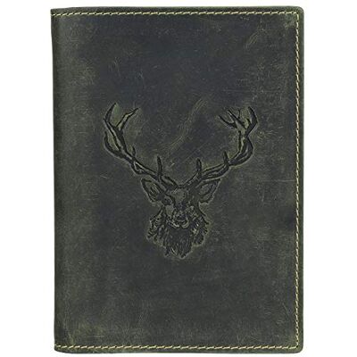 Greenburry Vintage Jagdscheinetui mit Hirschprägung Leder Olive Greenburry Vintage Jagdscheinetui mit Hirschprägung Leder Olive