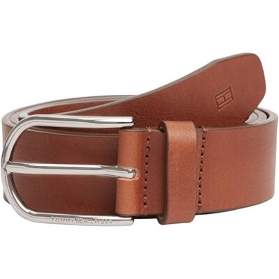 Tommy Hilfiger Herren Gürtel Soft Leather mit abgerundeter Schnalle, Braun (Coffee Bean), 105 cm Tommy Hilfiger Herren Gürtel Soft Leather mit abgerundeter Schnalle, Braun (Coffee Bean), 105 cm