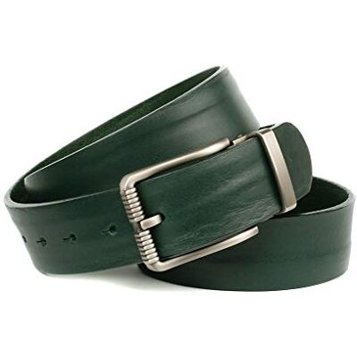 Crown Herren Ledergürtel Gürtel, Grün, 115 Crown Herren Ledergürtel Gürtel, Grün, 115