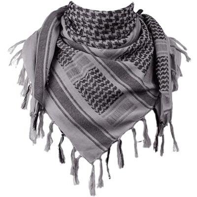 FREE SOLDIER Halstuch/Kopftuch Shemagh,100% Baumwolle Pali-Tuch Schals Unisex,Grau,110 * 110cm FREE SOLDIER Halstuch/Kopftuch Shemagh,100% Baumwolle Pali-Tuch Schals Unisex,Grau,110 * 110cm