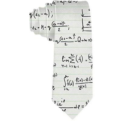 SARA NELL Klassische gewebte Herren-Krawatte, Seidenkrawatte, Mathematiklehrer-Muster mit mathematischen Formeln, Mathematiklehrer-Muster mit mathematischen Formeln, Einheitsgröße SARA NELL Klassische gewebte Herren-Krawatte, Seidenkrawatte, Mathematiklehrer-Muster mit mathematischen Formeln, Mathematiklehrer-Muster mit mathematischen Formeln, Einheitsgröße