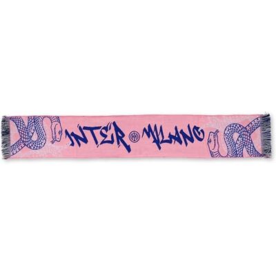 Inter Schal Bold Collection, Graffiti-Kollektion, Schal Unisex Erwachsene, Made in Italy, offizielles Produkt, Farbe Rosa Inter Schal Bold Collection, Graffiti-Kollektion, Schal Unisex Erwachsene, Made in Italy, offizielles Produkt, Farbe Rosa