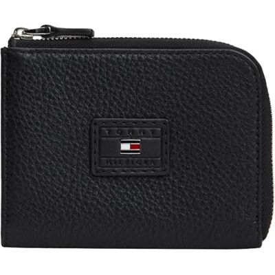 Tommy Hilfiger Herren Geldbeutel Casual Zipped aus Leder, Schwarz (Black), Einheitsgröße Tommy Hilfiger Herren Geldbeutel Casual Zipped aus Leder, Schwarz (Black), Einheitsgröße