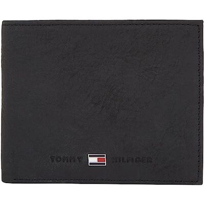 Tommy Hilfiger Herren Geldbeutel Johnson Mini Klein, Schwarz (Black), Einheitsgröße Tommy Hilfiger Herren Geldbeutel Johnson Mini Klein, Schwarz (Black), Einheitsgröße