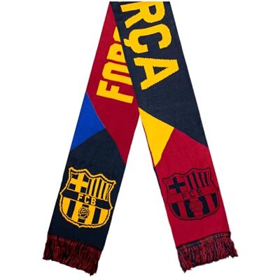 Icon Sports Unisex Facettierter Team-schal FC Barcelona Facet wendbarer Teamschal, blau, Einheitsgröße Icon Sports Unisex Facettierter Team-schal FC Barcelona Facet wendbarer Teamschal, blau, Einheitsgröße
