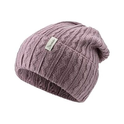Sterntaler Strickmütze mit Wellen Muster Lässige Mädchen Beanie Kinder Wintermütze Mütze mit Umschlag pastellviolett, 55 Sterntaler Strickmütze mit Wellen Muster Lässige Mädchen Beanie Kinder Wintermütze Mütze mit Umschlag pastellviolett, 55