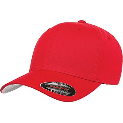 Flexfit Herren Men's Athletic Baseball Fitted Cap Taillierte Baseballkappe, Rot/Ausflug, einfarbig (Getaway Solids), S/M Flexfit Herren Men's Athletic Baseball Fitted Cap Taillierte Baseballkappe, Rot/Ausflug, einfarbig (Getaway Solids), S/M