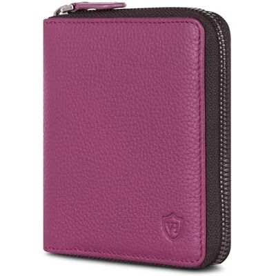 VON HEESEN Leder Geldbörse mit RFID-Schutz Portemonnaie für Damen & Herren aus echtem Leder Wallet mit Münzfach Geldbeutel für Frauen und Männer in Pink VON HEESEN Leder Geldbörse mit RFID-Schutz Portemonnaie für Damen & Herren aus echtem Leder Wallet mit Münzfach Geldbeutel für Frauen und Männer in Pink