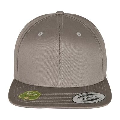 Flexfit Organic Cotton Snapback, Pale Grey, one Size Flexfit Organic Cotton Snapback, Pale Grey, one Size