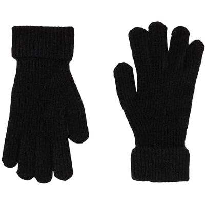 PIECES Damen Pcjeslin Wool Gloves Noos Bc, Schwarz, Einheitsgröße PIECES Damen Pcjeslin Wool Gloves Noos Bc, Schwarz, Einheitsgröße