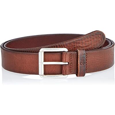Marc O' Polo Herren Gürtel aus Leder mit Metall-Schnalle, Braun (Oyster Gray), 85 cm Marc O' Polo Herren Gürtel aus Leder mit Metall-Schnalle, Braun (Oyster Gray), 85 cm