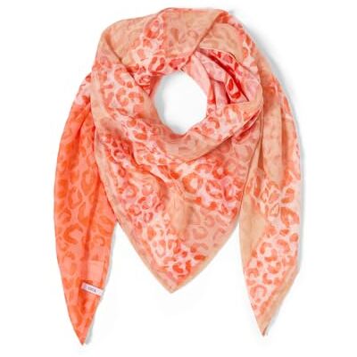 Cecil Tuch mit Ausbrenner-Muster cherry tomato orange A Cecil Tuch mit Ausbrenner-Muster cherry tomato orange A