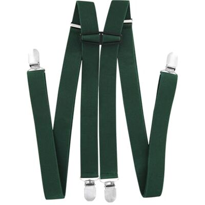 axy Hosenträger für Herren breit 2,5 cm in H-Form mit 4 Hosenträger Clips extra stark längenverstellbar axy Hosenträger für Herren breit 2,5 cm in H-Form mit 4 Hosenträger Clips extra stark längenverstellbar