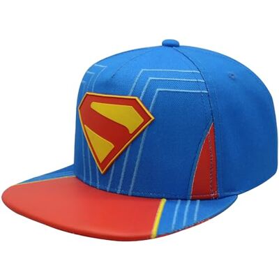 Concept One Unisex-Erwachsene Dc Comics Superman Baseball Cap Snapback Mütze mit Flacher Krempe Baseballkappe, Blau, Einheitsgre Concept One Unisex-Erwachsene Dc Comics Superman Baseball Cap Snapback Mütze mit Flacher Krempe Baseballkappe, Blau, Einheitsgre