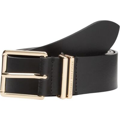 Tommy Hilfiger Damen Gürtel Square 3,5 cm aus Leder, Schwarz (Black), 90 cm Tommy Hilfiger Damen Gürtel Square 3,5 cm aus Leder, Schwarz (Black), 90 cm