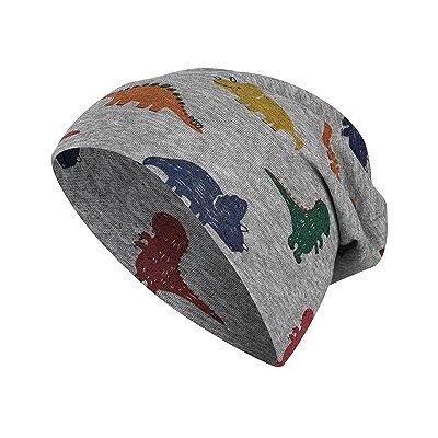 Sterntaler Baby Jungen Mütze Baby Beanie Mütze Dinos, hellgrau, 49 Sterntaler Baby Jungen Mütze Baby Beanie Mütze Dinos, hellgrau, 49