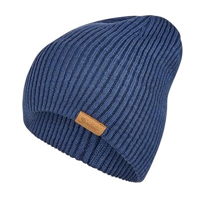 Sterntaler Beanie in Strick-Optik schicke, Zeitlose Unisex Mütze kann mit oder ohne Umschlag getragen Werden warme Wintermütze in Tintenblau, Größe 53 Sterntaler Beanie in Strick-Optik schicke, Zeitlose Unisex Mütze kann mit oder ohne Umschlag getragen Werden warme Wintermütze in Tintenblau, Größe 53