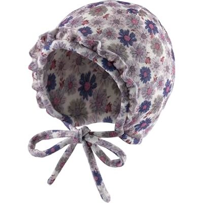 Sterntaler Inka Mütze mit Blumen Druck und Kleiner Rüsche Mädchen Babymütze aus Mischgewebe mit angeschnittenen Ohrenklappen und Bindeband Häubchen, gefüttert mit Baumwollfleece- blasslila, 43 Sterntaler Inka Mütze mit Blumen Druck und Kleiner Rüsche Mädchen Babymütze aus Mischgewebe mit angeschnittenen Ohrenklappen und Bindeband Häubchen, gefüttert mit Baumwollfleece- blasslila, 43