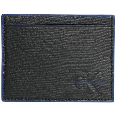 Calvin Leder Kartenhalter Edge Pop Cardholder Black schwarz blau Calvin Leder Kartenhalter Edge Pop Cardholder Black schwarz blau