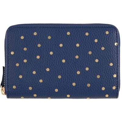 DRAEGER Paris 1886 Damen Geldbörse Gold Blätter Türkis 15 x 2,5 x 9,5 cm, Royalblue, 15 x 2,5 x 9,5 cm DRAEGER Paris 1886 Damen Geldbörse Gold Blätter Türkis 15 x 2,5 x 9,5 cm, Royalblue, 15 x 2,5 x 9,5 cm