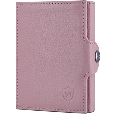 VON HEESEN Slim Wallet mit RFID Schutz Geldbörse Herren klein Mini Geldbeutel Damen Portmonee Kartenetui Echtleder Karten Portemonnaie Leder Kreditkartenetui Lavendel VON HEESEN Slim Wallet mit RFID Schutz Geldbörse Herren klein Mini Geldbeutel Damen Portmonee Kartenetui Echtleder Karten Portemonnaie Leder Kreditkartenetui Lavendel
