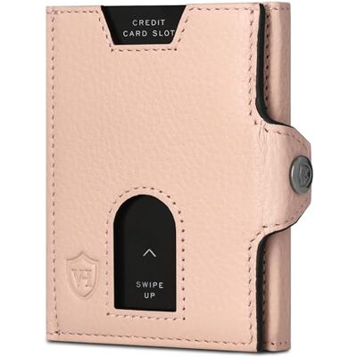 VON HEESEN Slim Wallet mit RFID Schutz Geldbörse Herren klein Mini Geldbeutel Damen Portmonee Kartenetui Echtleder Karten Portemonnaie Leder Kreditkartenetui Rose VON HEESEN Slim Wallet mit RFID Schutz Geldbörse Herren klein Mini Geldbeutel Damen Portmonee Kartenetui Echtleder Karten Portemonnaie Leder Kreditkartenetui Rose