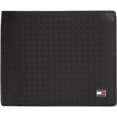 Tommy Hilfiger Herren Geldbeutel Emboss and Coin aus Leder, Schwarz (Black), Einheitsgröße Tommy Hilfiger Herren Geldbeutel Emboss and Coin aus Leder, Schwarz (Black), Einheitsgröße